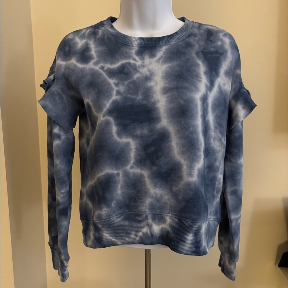 SO Blue Tie-Dye Kids Sweatshirt